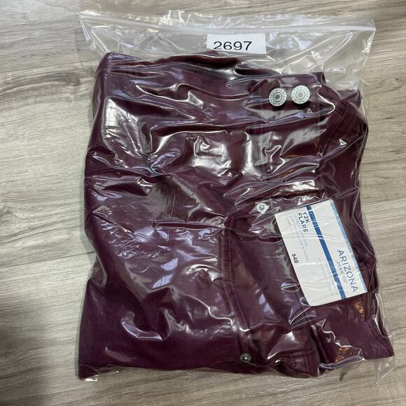 Arizona Jean Co Y2K Flare Extreme Low Rise Purple Denim Jeans Junior Size 15 - Picture 12 of 12